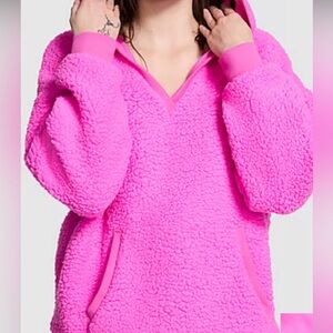 Victoria's Secret Vibrant Pink Sherpa Sweater